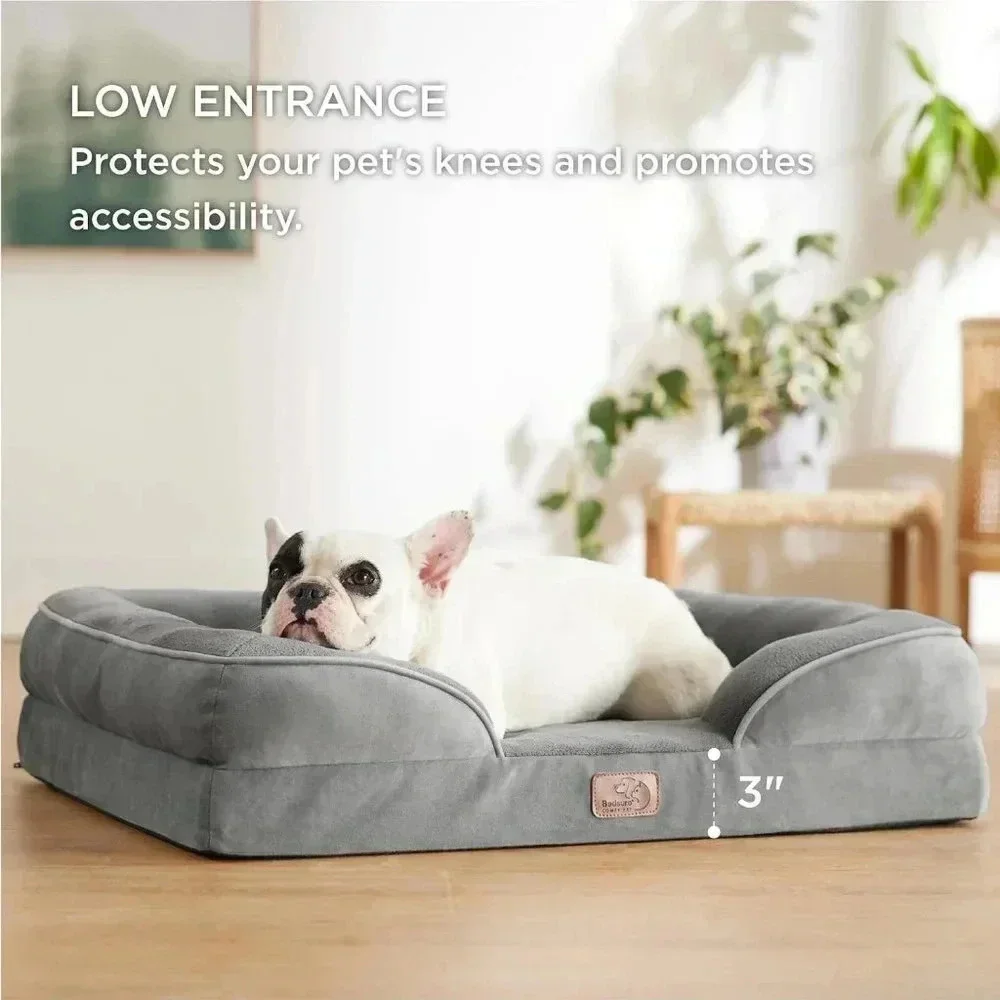 Orthopedic Dog Bed for Medium Dogs - Waterproof, Supportive, and Comfortable
